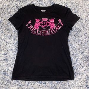 Juicy Couture Black Short Sleeve Shirt